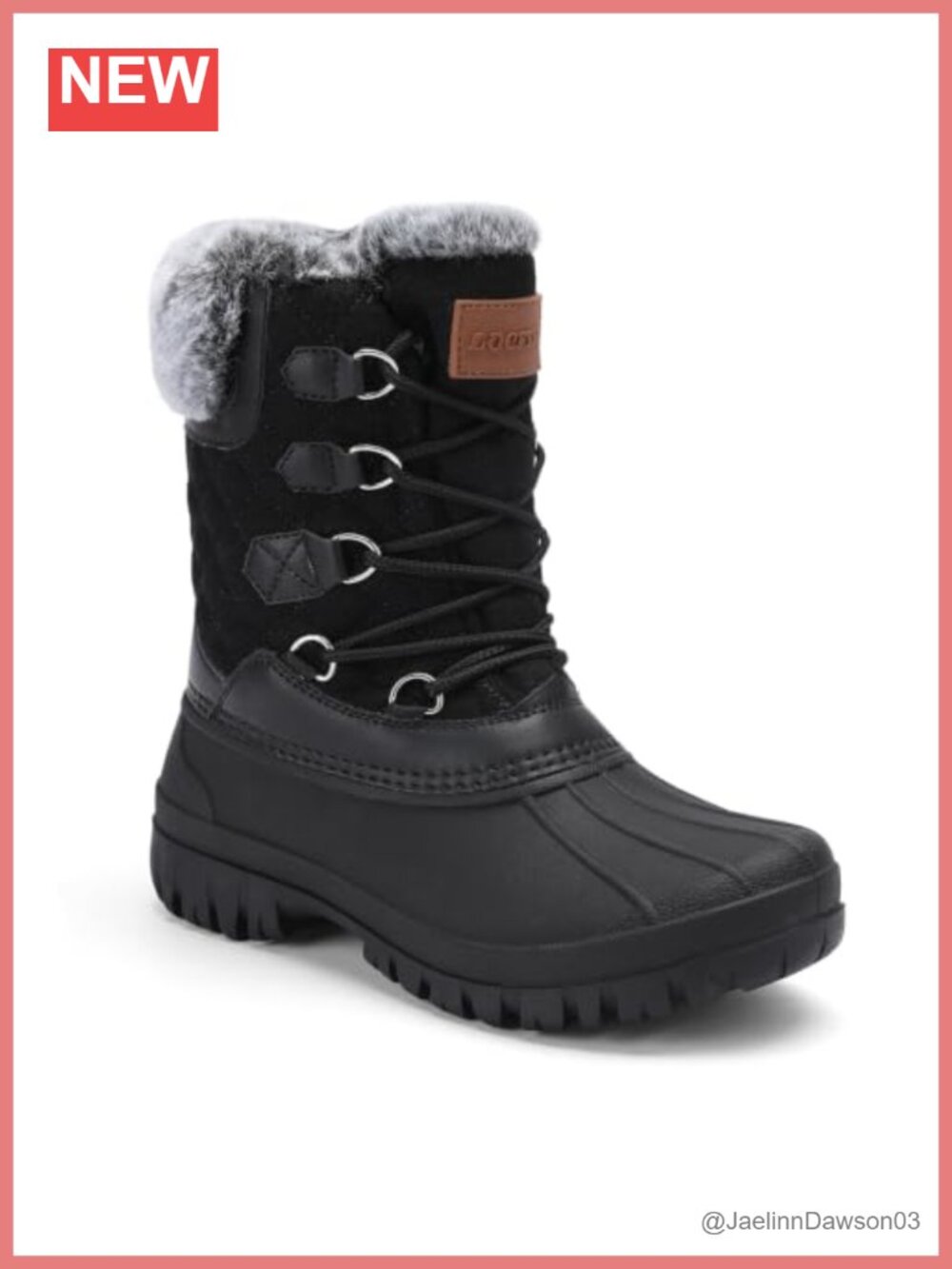 Waterproof Snow Boots Duckbill Winter Boots Warm Fleece Lined